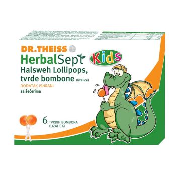 Dr. Theiss HerbalSept Kids lizalica protiv bolova u grlu, 6 kom