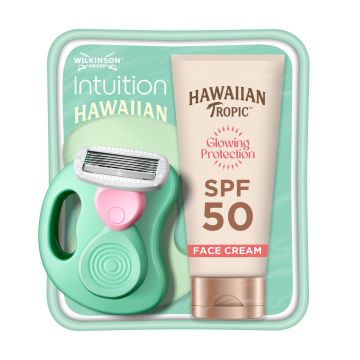Wilkinson i Hawaiian Tropic set (krem SPF 50+, mini brijač)