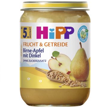 Hipp bio kašica voće i žitarice - kruška i jabuka sa speltom 190g