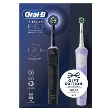 Oral B Vitality Pro električne četkice poklon set, DUO pack