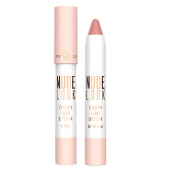 Golden Rose Nude look creamy shine lipstick 02 Pink Rose