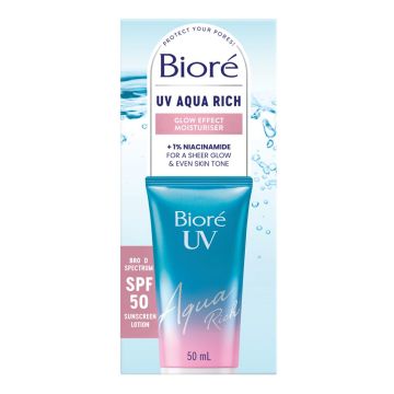 Biore Aqua Rich Glow Moist SPF50 krema za lice 50ml