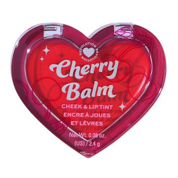 I Heart Revolution Cherry Balm rumenilo i ruž za usne Red Glace 2,4g