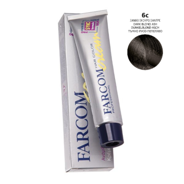 Farcom farba za kosu sa ProV-B5 Svilenim Proteinima 6c - Tamno Pepeljasto Plava 60ml