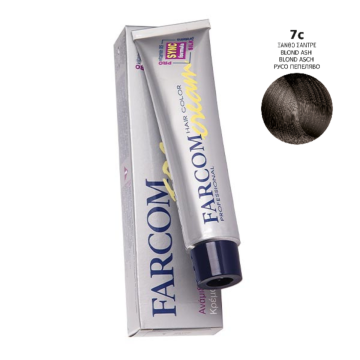 Farcom farba za kosu sa ProV-B5 Svilenim Proteinima 7c - Pepeljasto Plava 60ml