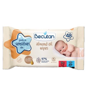 Becutan vlažne maramice badem 48/1 