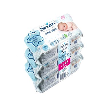 Becutan vlažne maramice aqua 3x48