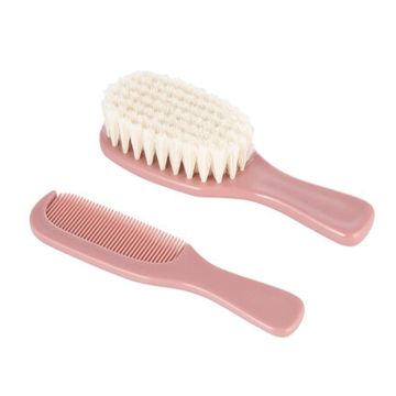 Canpol babies češalj i četka natural bristles 7/406 gold - pink