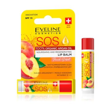 Eveline Sos Regenerišuc´i balzam SPF15, Peach , 4,2g