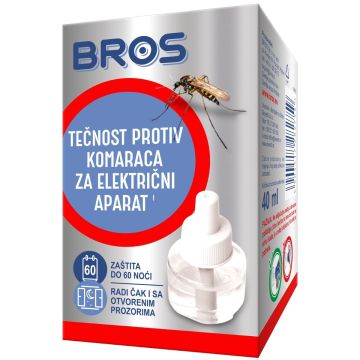Bros tečnost protiv komaraca za električni aparat 60 noći, 40ml
