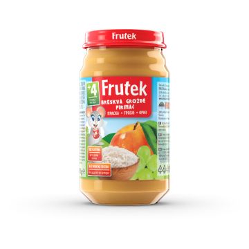 Frutek kašica od breskve, grožđa i riže 190 gr