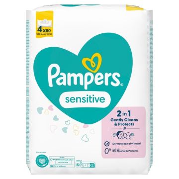 Pampers Sensitive vlažne maramice, 320 komada