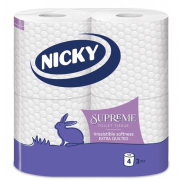 Nicky Supreme toalet papir 4/1, 3-slojni