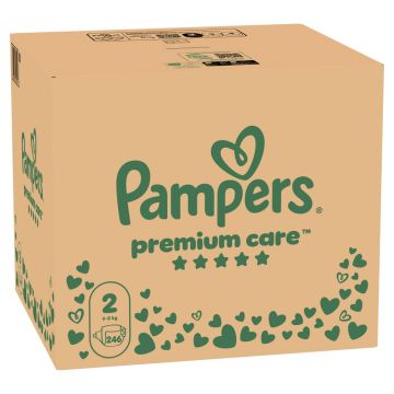 Pampers Premium Care pelene (mesečni box), veličina 2, 4-8 kg, 246 kom