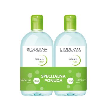 Bioderma Sebium Micelarna voda 2x 500 ml