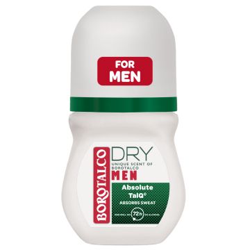 Borotalco men Absolute Extra Dry – Unique dezodorans roll on 50 ml