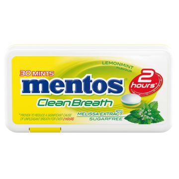 Mentos Clean Breath lemon melissa bombone, 21g