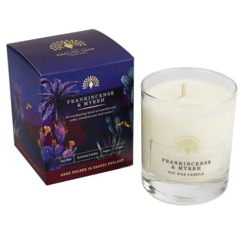 The English Soap soy sveća tamjan/smirna 170ml