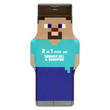Minecraft 2u1 šampon i gel za tuširanje 2D 400 ml 