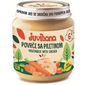 Juvitana kašica od povrća sa piletinom 128g