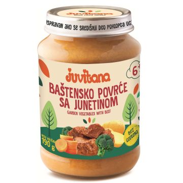 Juvitana kašica od baštenskog povrća sa junetinom 190g