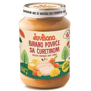 Juvitana kašica od biranog povrća sa ćuretinom 190g