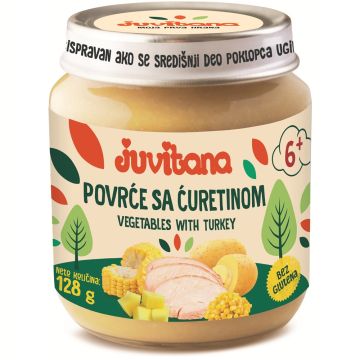 Juvitana kašica od povrća sa ćuretinom 128g