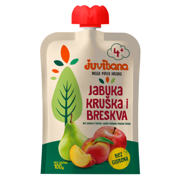 Juvitana voćna kašica jabuka kruška i breskva 100g