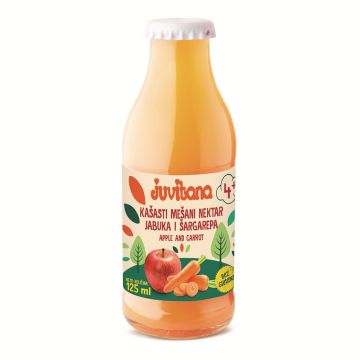 Juvitana kašasti sok od jabuke i šargarepe 130g