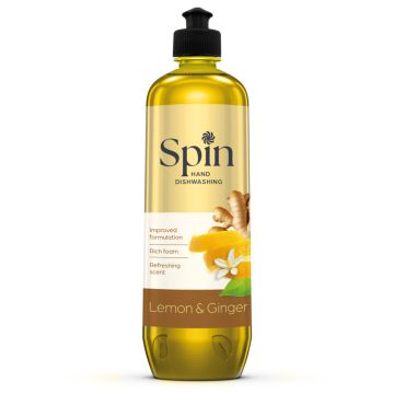Spin Lemon & Ginger tečnost za pranje sudova 800ml
