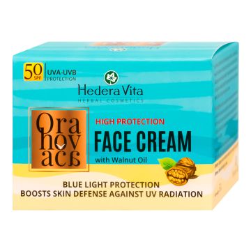 Hedera Vita Orahovača krema za lice SPF 50, 50ml