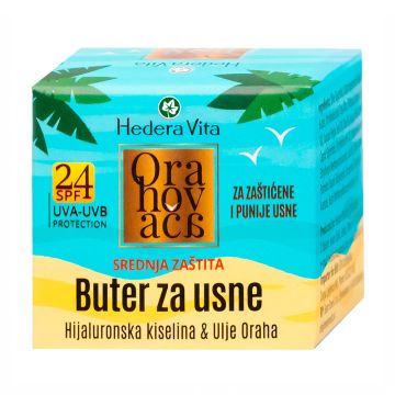 Hedera Vita Orahovača balzam za usne, SPF 24, 10g