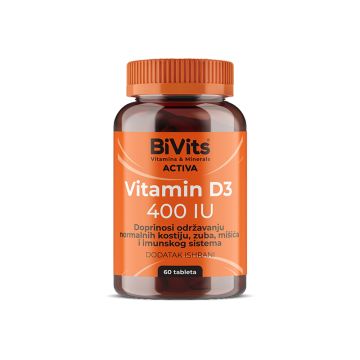 BiVits Vitamin D3 400 Iu 60 tableta