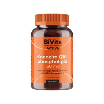 BiVits ACTIVA Koenzim Q10 phospholipid 150 mg,, 60 tableta