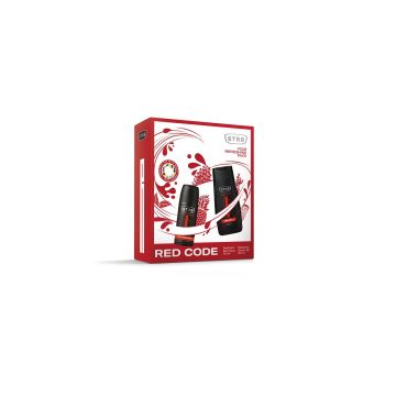Str8 poklon set Red Code (dezodorans u spreju 150ml + tuš gel 250ml)