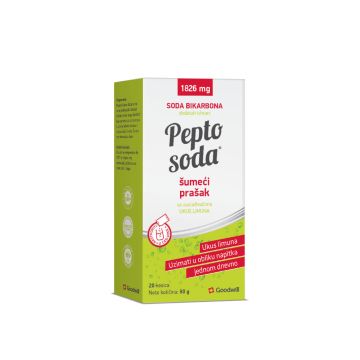 Pepto soda šumeći prašak sa zaslađivačem (20kesica 80g)