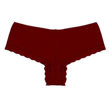 Lilly basic set gaćica brasiliana sa čipkom bordo XL