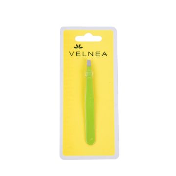 Velnea pinceta inox  ravna zelena