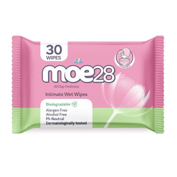 Moe28 Biorazgradive intimne vlažne maramice 30kom