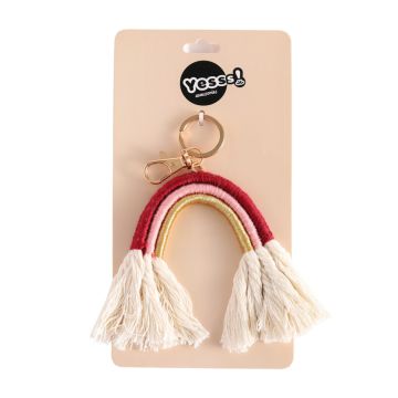 Yesss! privezak boho duga, bordo