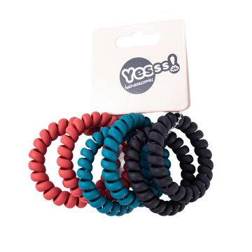Yesss! spiralne gumice za kosu mix boja 6/1