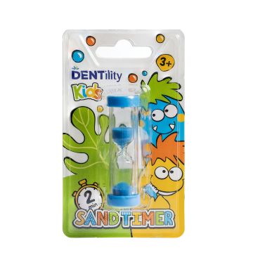 Dentility Kids peščani sat za pranje zuba, Plavi 1 kom