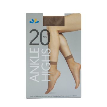 Lilly ankle čarape nero 2para