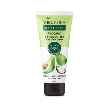 Velnea Natural Avocado & Shea Butter uljana krema za telo 200ml 