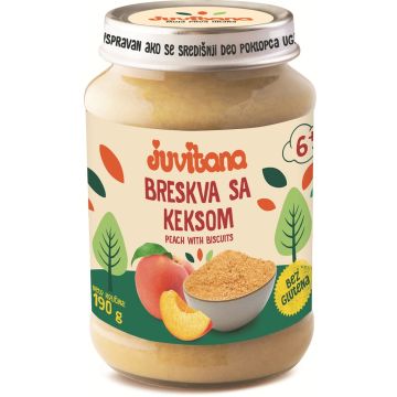 Juvitana kašica od breskve i keksa 190g