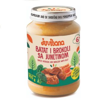 Juvitana kašica Batat i brokoli sa junetinom 190g