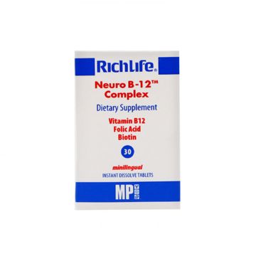 Richlife neuro b12 complex, 30 minilingvalnih tableta