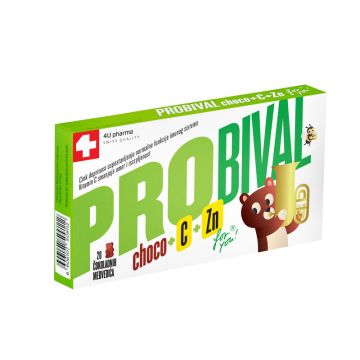 4UP Probival choco +C+Zn 20 čoko medvedića