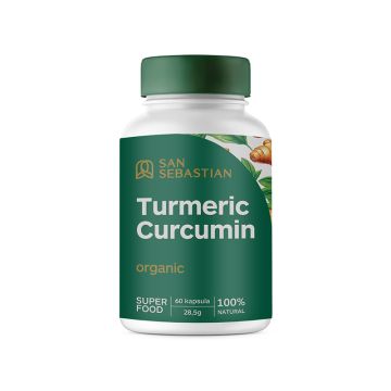 San Sebastian Turmeric Curcumin Organic, 60 kapsula
