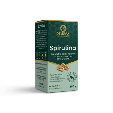 Deverra Spirulina, 60 kapsula